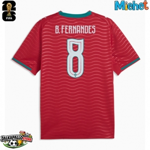 Portugali Bruno Fernandes #8 Kotipaita MM-kisat 2026 Lyhythihainen